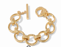 24k Gold Plated Alligator link bracelet